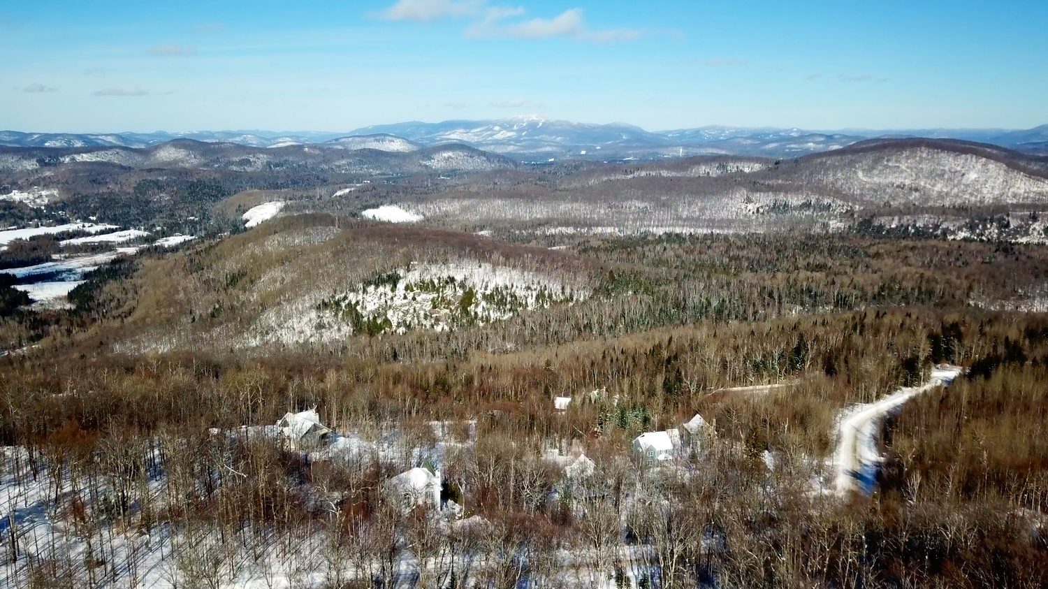 Vue aérienne du domaine Peakwatina